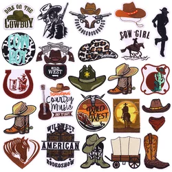 Parche termoadhesivo vaquero occidental bordado – Ropa western