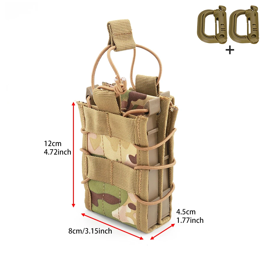 Bolsa de herramientas táctica elástico regulable doble apertura rápida - imagen 4