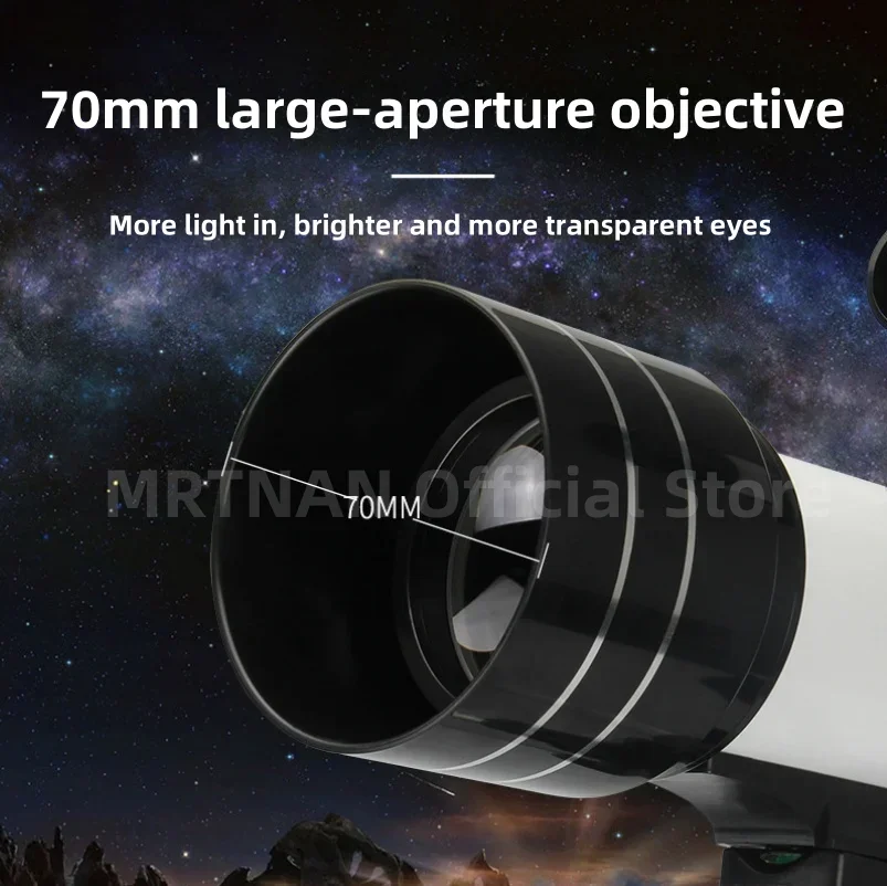 Telescopio astronómico con trípode para principiantes y observación lunar - imagen 2