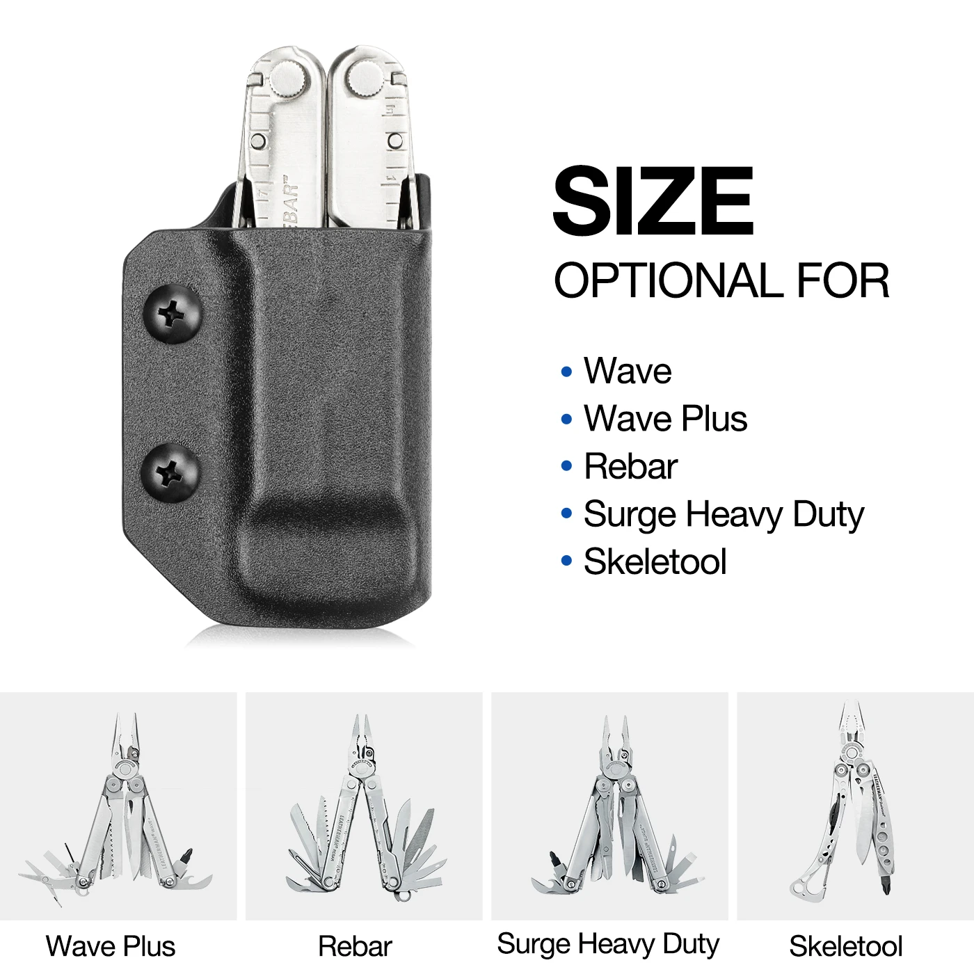 Funda multiherramienta Kydex para REBAR/SURGE HEAVY/SKELETOOL - imagen 3