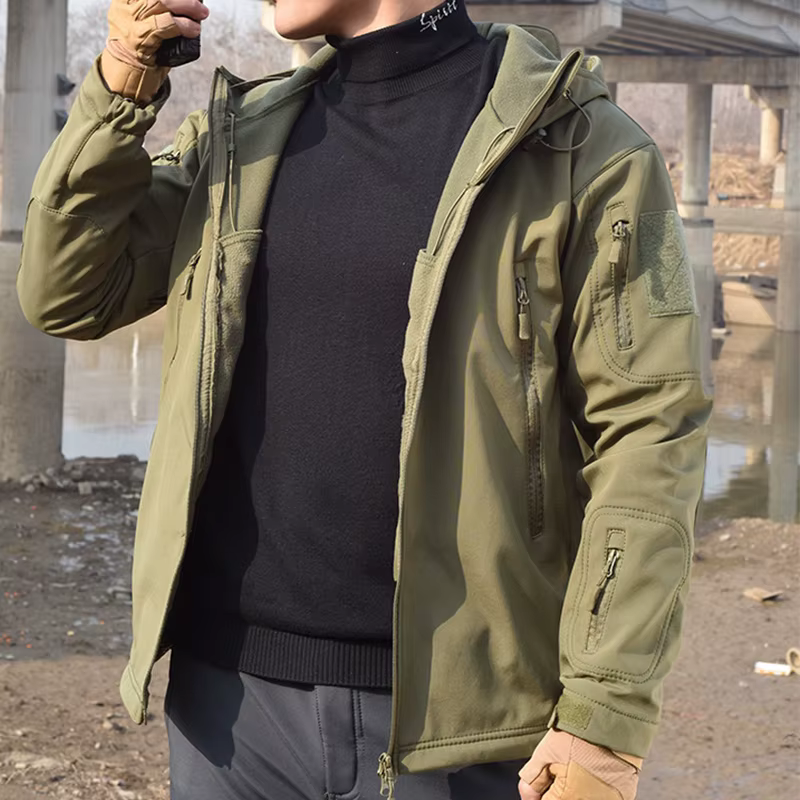 Chaqueta táctica forro polar impermeable hombre otoño-invierno - imagen 2