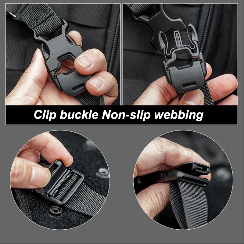 Correas MOLLE con clips de hebilla – Accesorio táctico para mochila