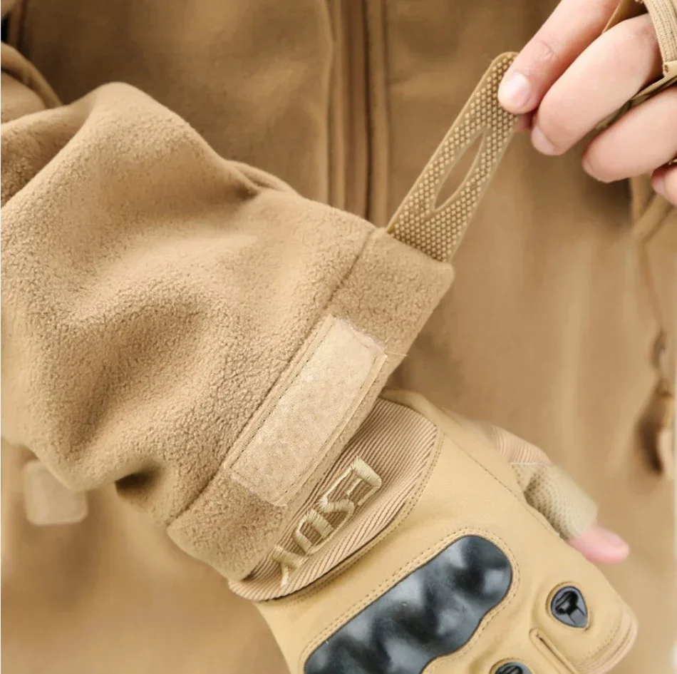 Chaqueta táctica invierno con capucha – Lana militar de campo - imagen 3