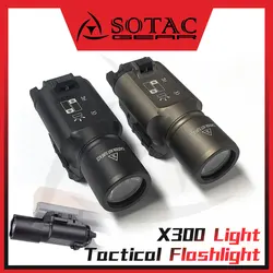 SOTAC GEAR X300 linterna táctica riel Picatinny LED caza aire libre