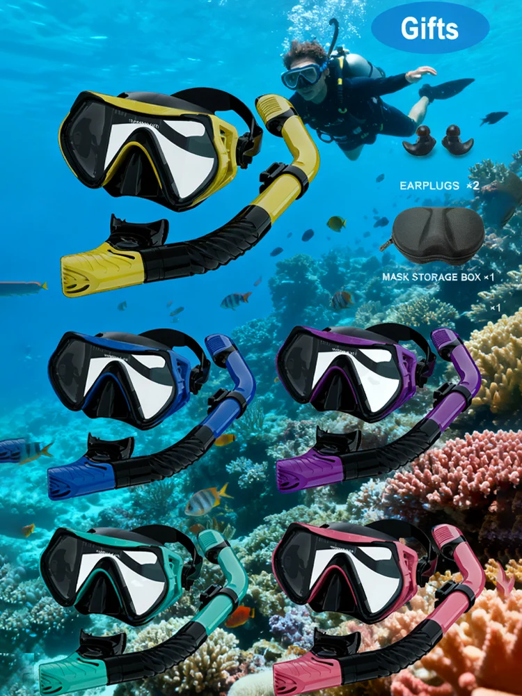 Kit Snorkel Apnea Profesional JSJM con Tubo y Caja - imagen 2