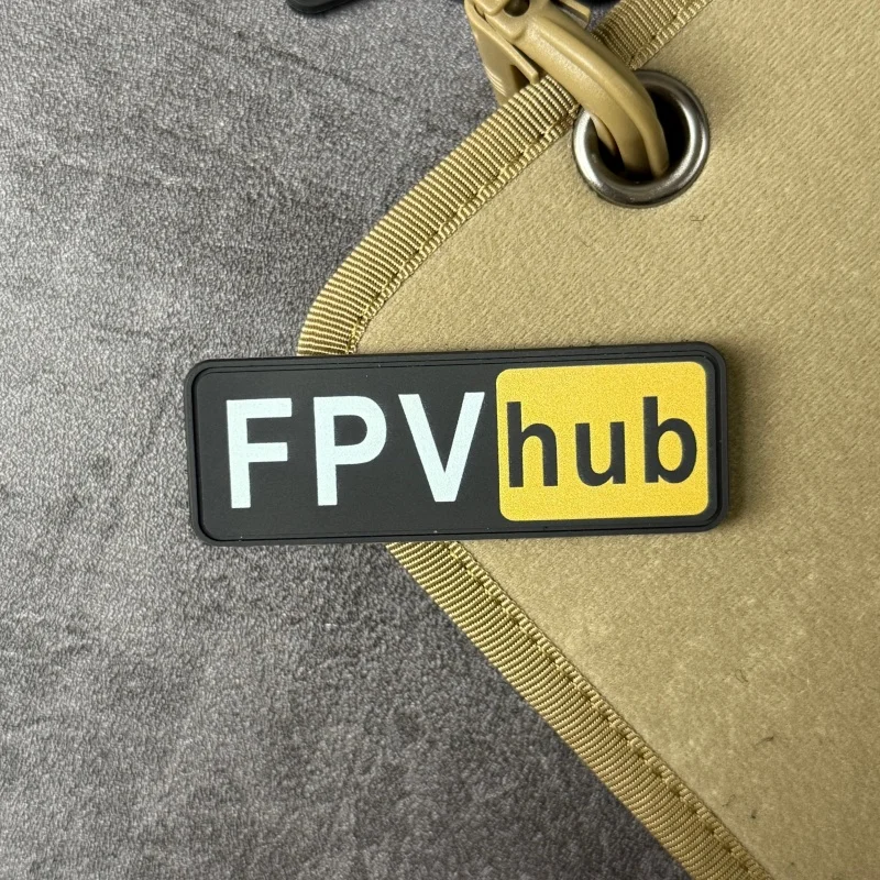 Parche táctico FPV de PVC con velcro para ropa y mochilas - imagen 5