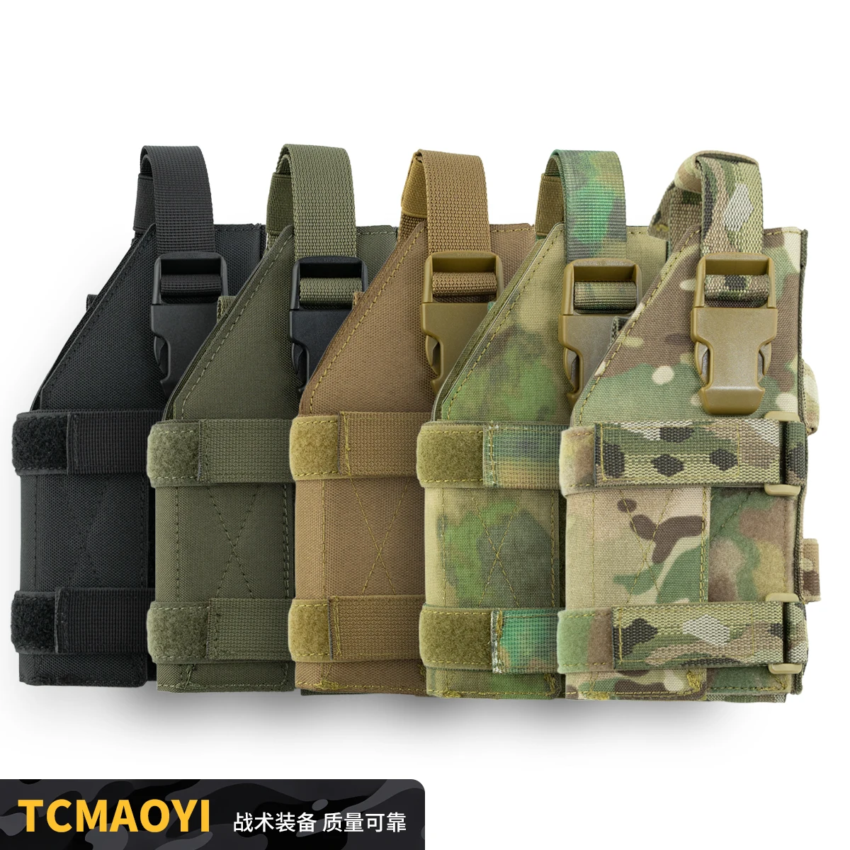 Funda táctica para pistola MOLLE universal con panel ajustable - imagen 4