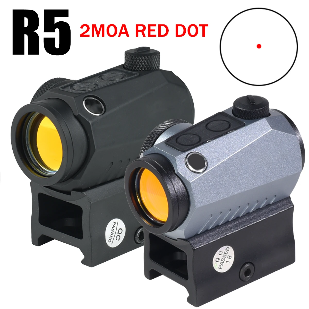 Mira punto rojo R5 compacta táctica para riel Picatinny
