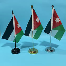 Bandera de Jordania – Escritorio o colección