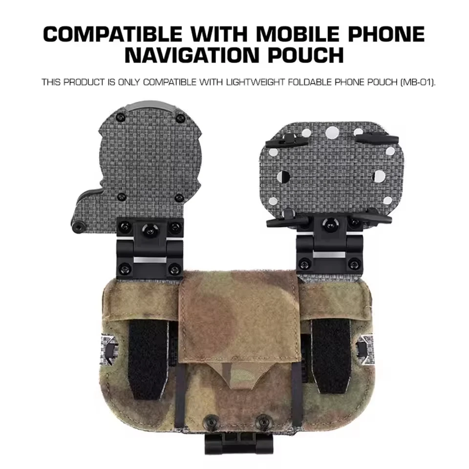 Soporte táctico MOLLE ajustable para teléfono GPS con brújula - imagen 2