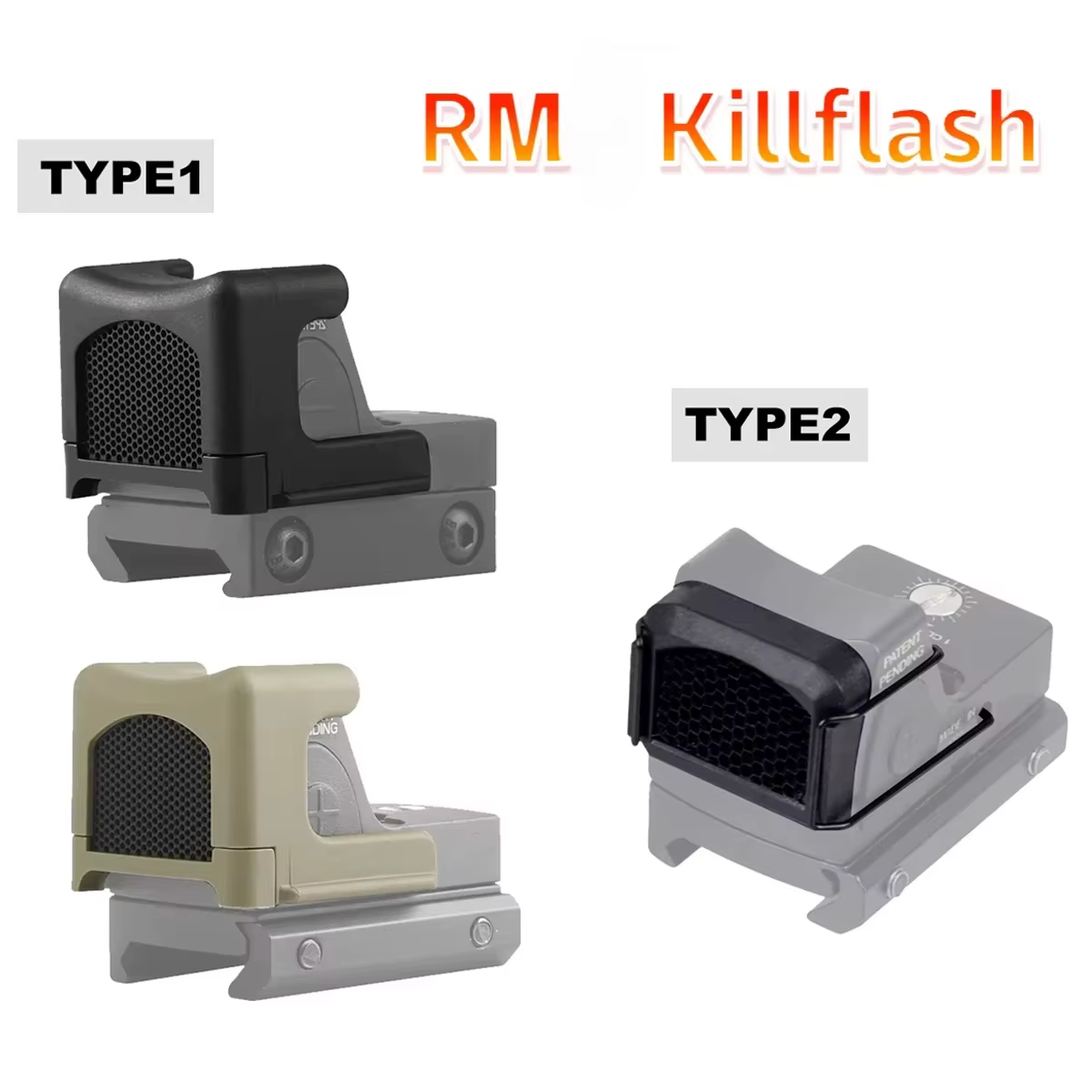 Killflash Cubierta de lente táctica punto rojo para Glock G17 G19 - imagen 2