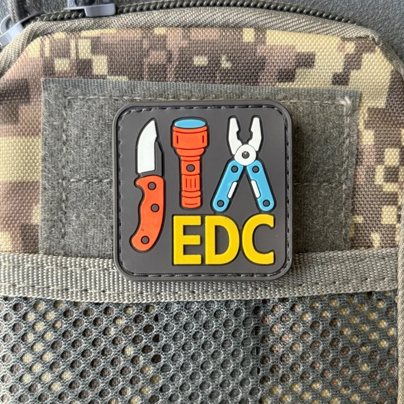 EDC Tools Parche táctico moral PVC con velcro para mochila - imagen 4