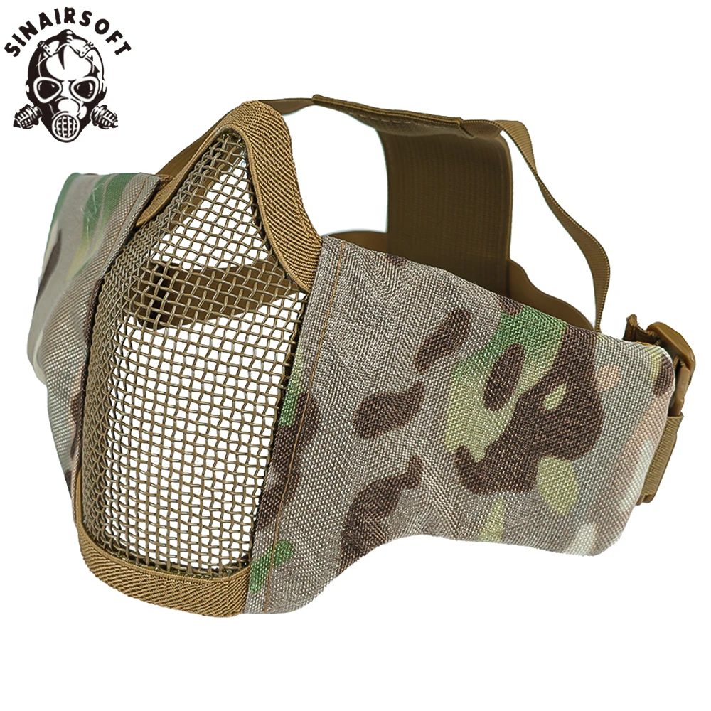 SINAIRSOFT máscara táctica paintball con rejilla metálica - imagen 5