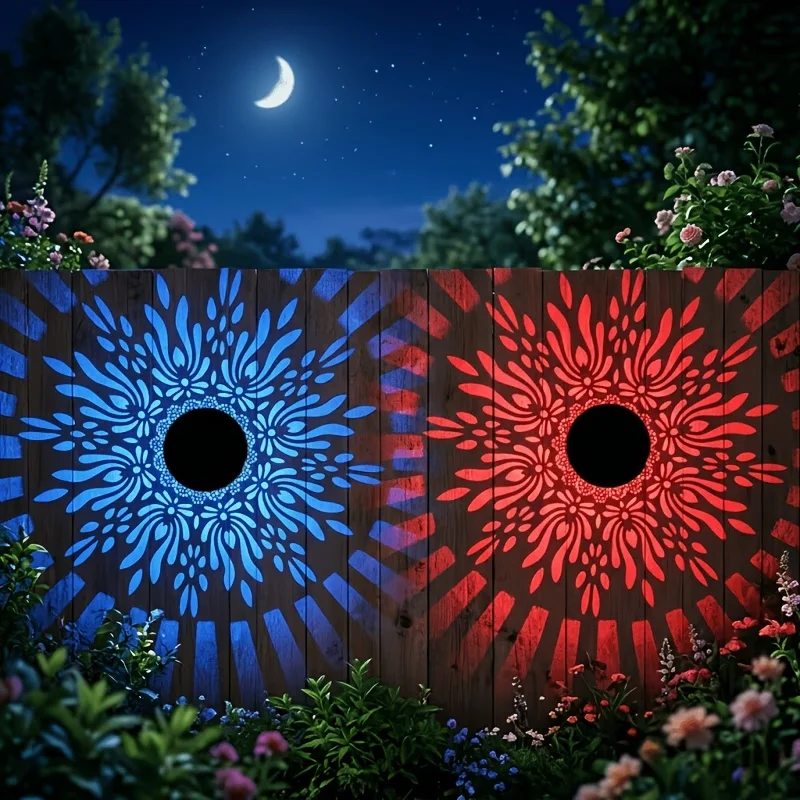 Luces solares LED flor de peonía para jardín, pared y escaleras - imagen 3
