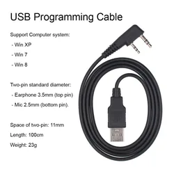 Baofeng cable de programación USB para radios DMR y PC