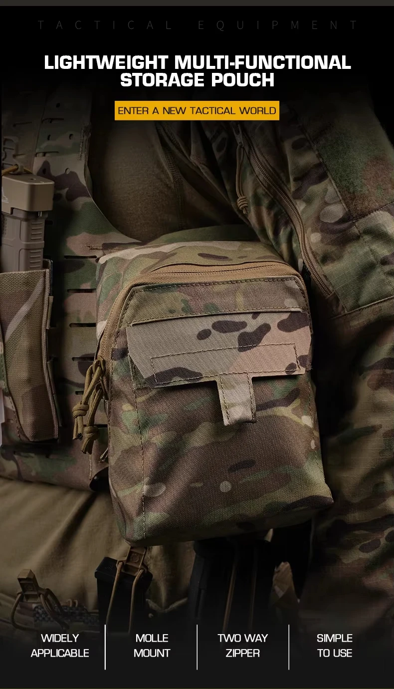 Bolsa táctica GP MOLLE YTYIN en color negro mate