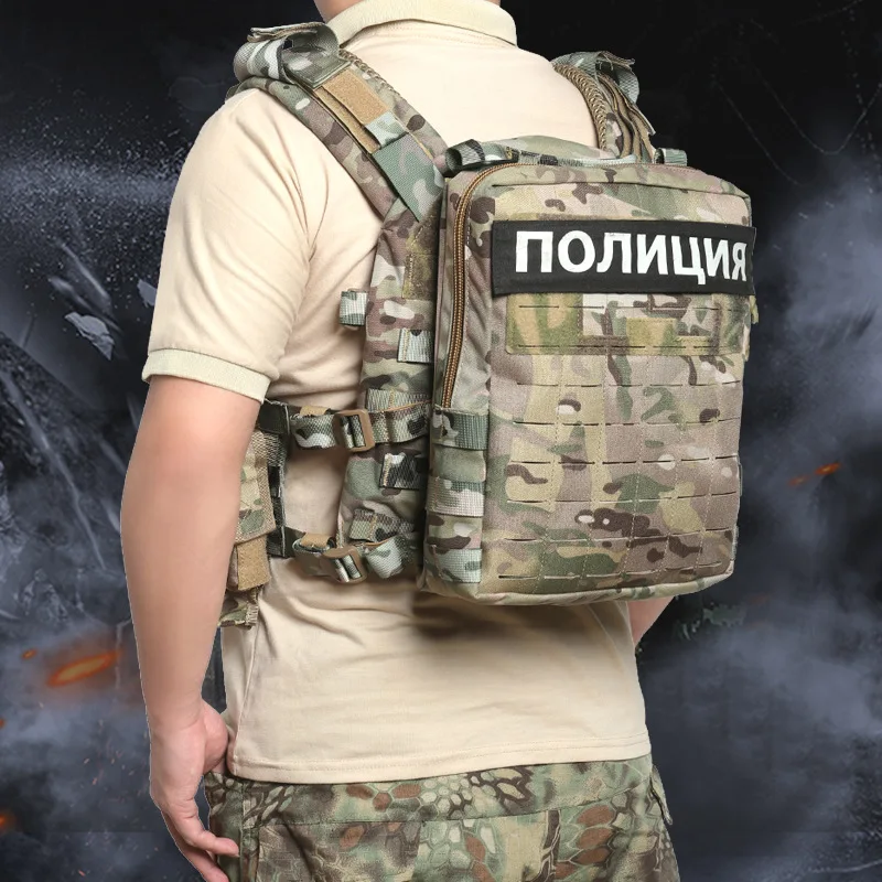 Bolsa MOLLE multiusos para hidratación y chaleco táctico JPC - imagen 5