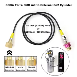 SODA Terra DUO Kit adaptador conexión rápida CO2 G3/4