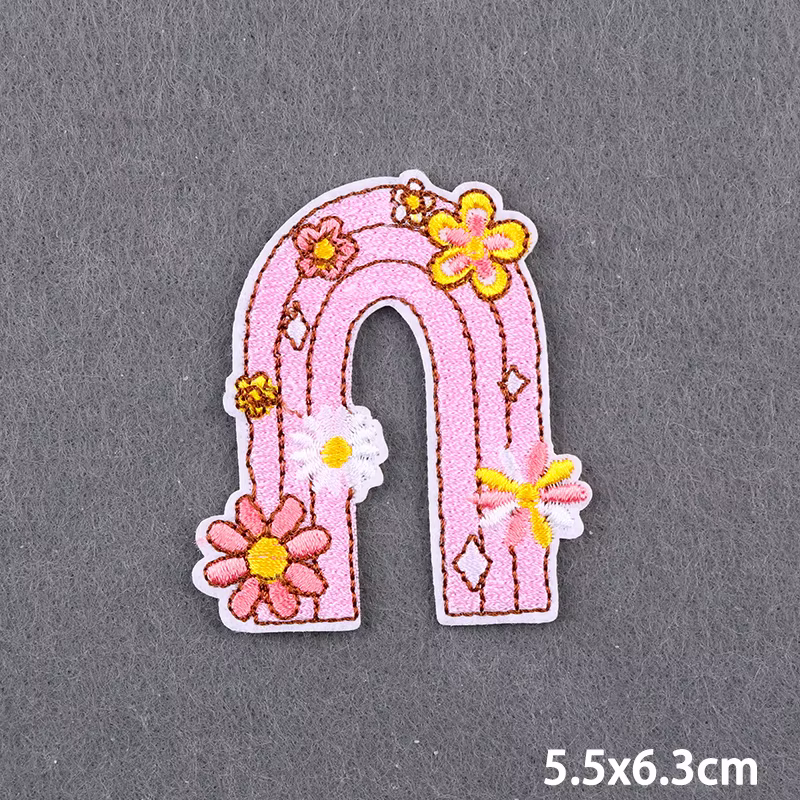 Colección completa de parches de amor y flores