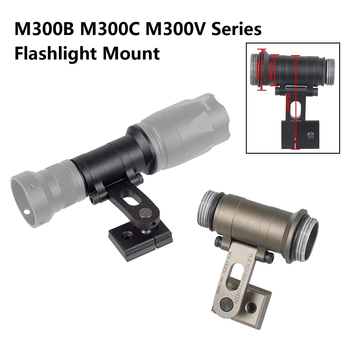 ARC FAST soporte riel para linterna táctica SureFire en casco - imagen 5