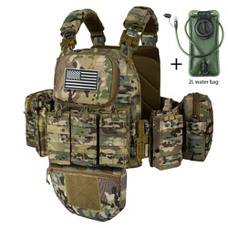 Chaleco MOLLE modular con expansión para bolsa accesorios y agua