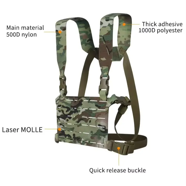 Chaleco táctico MK5 MOLLE Micro Fight Chassis modular con placard - imagen 2