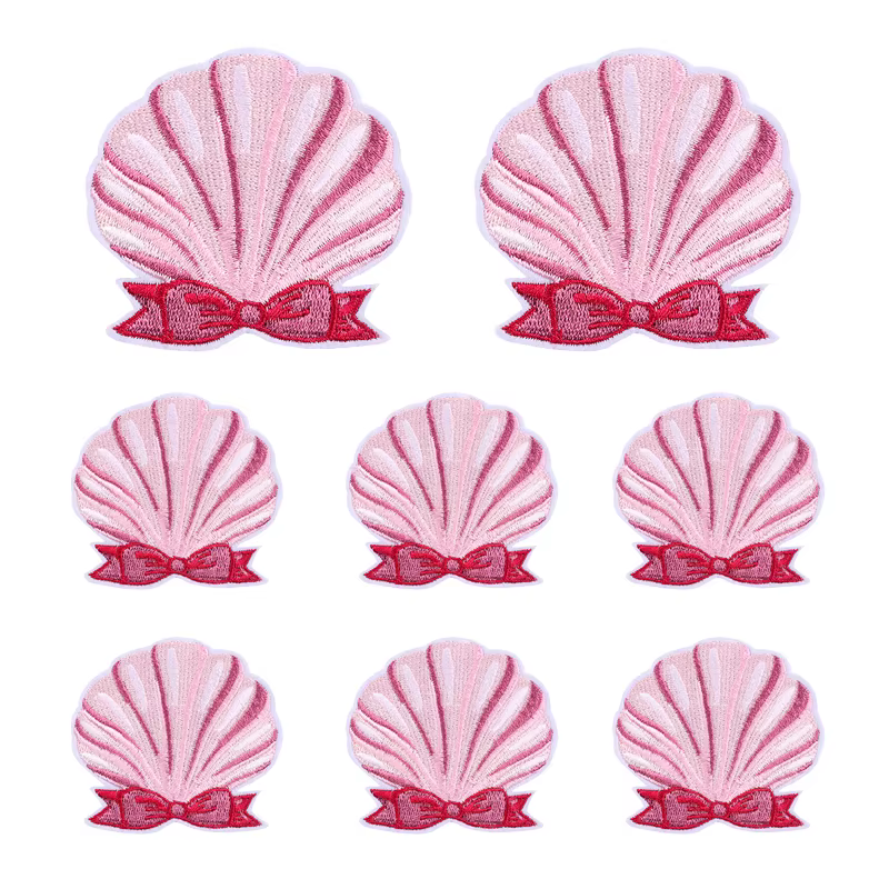 Parche moral bordado con rosa flore mariposa – Set 10 termoadhesivo