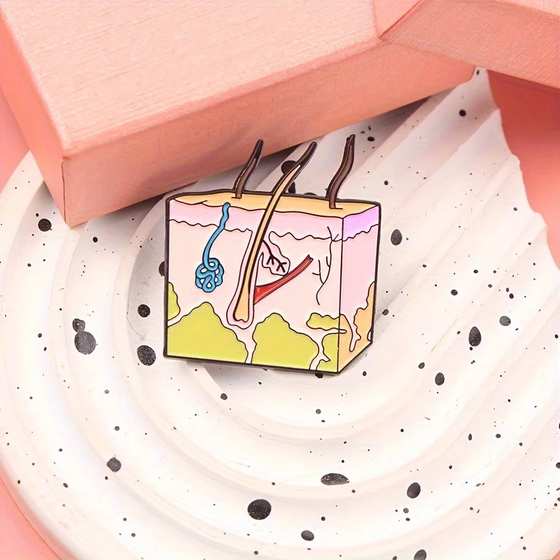Detalle del broche retro