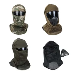 Funda para cabeza táctica camuflaje - pasamontañas de malla completo