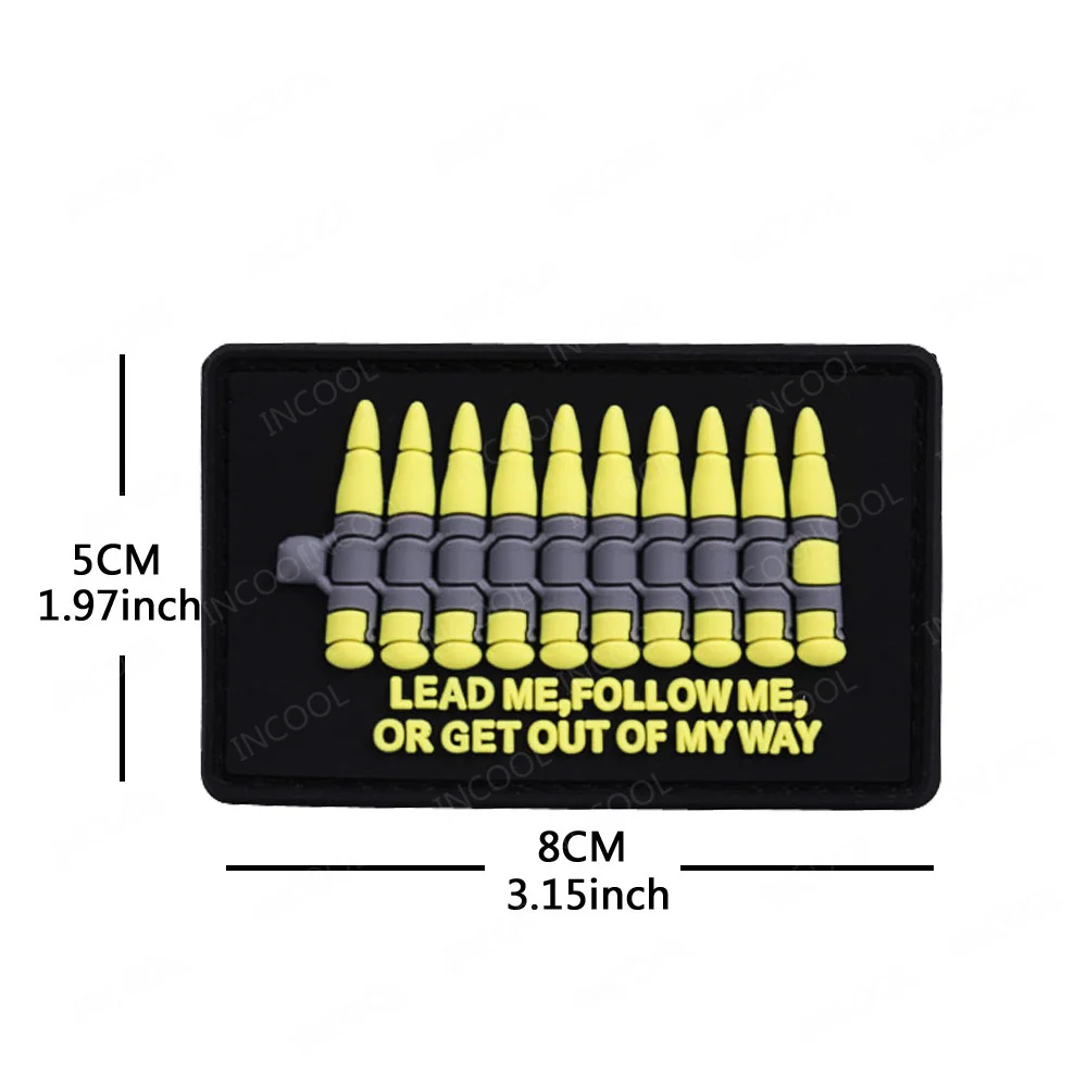 Parche táctico PVC colorido con gancho para mochila, casco y ropa - imagen 4