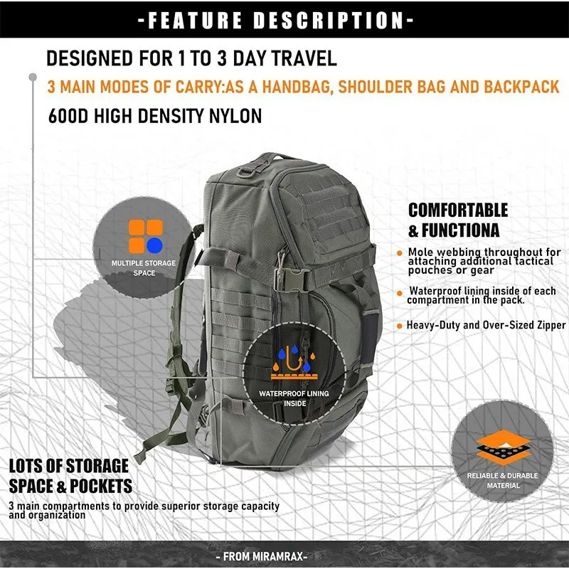 Bolsa de viaje resistente para gimnasio y fin de semana - imagen 4