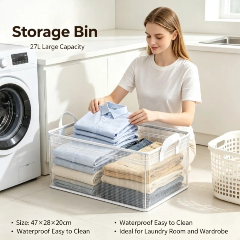 Organizador plegable de cajones para ropa lavable – cestas divisoras - imagen 2