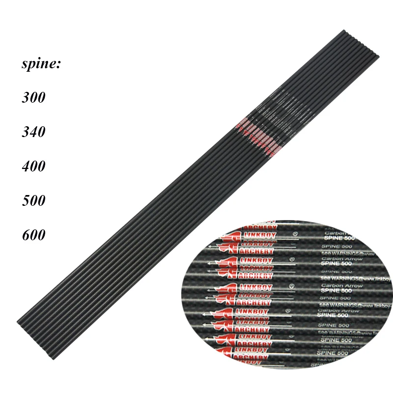 Flechas de carbono para arco compuesto Linkboy de caza con plumaje - imagen 2