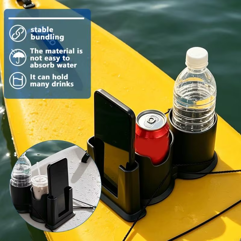 Soporte kayak para teléfono y portavasos en tabla de remo - imagen 2