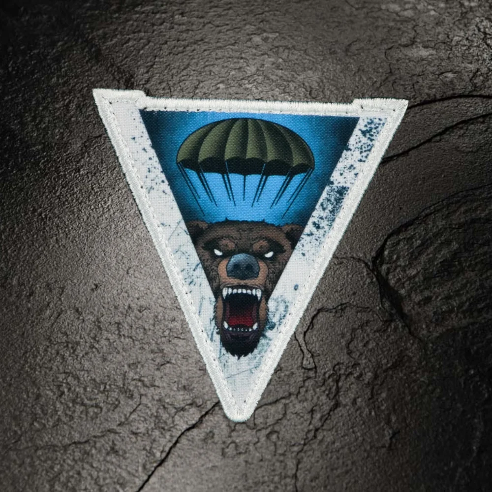 Parche de insignia con sistema de gancho y bucle