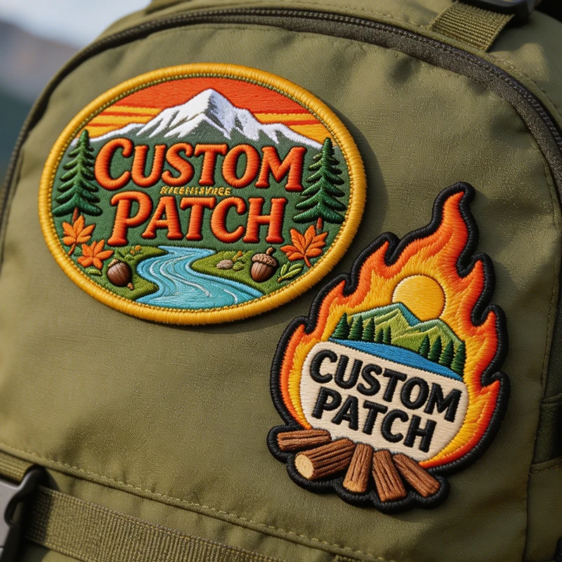 Parche bordado personalizado iron on – Accesorios outdoor mochila camping - imagen 5