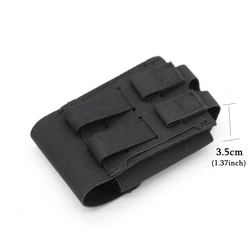 Funda táctica MOLLE de cuero para esposas, cinturón