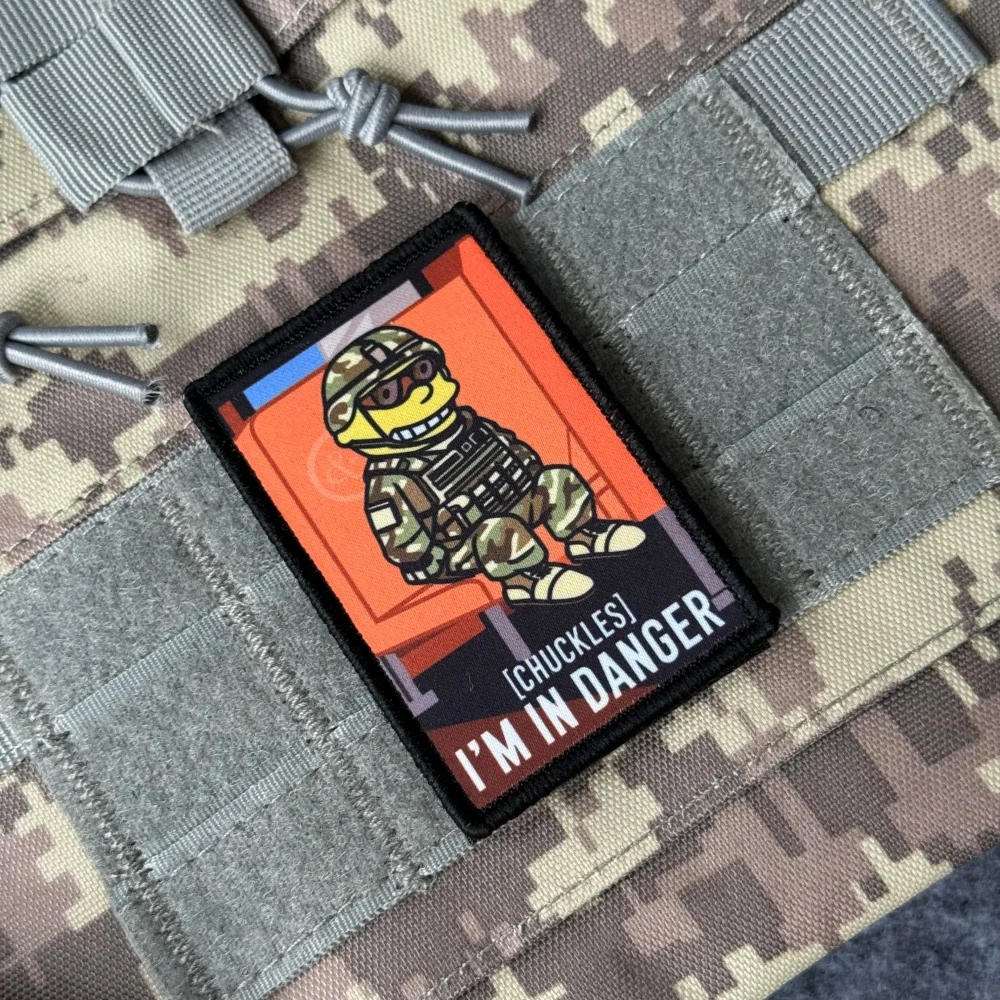 Parche táctico Chuckles I'm in Danger – Insignia de velcro - imagen 4