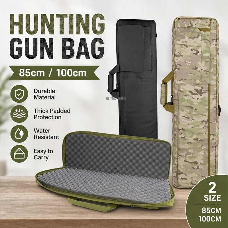 Funda táctica para rifle con correa de hombro y acolchado extraíble - imagen 5