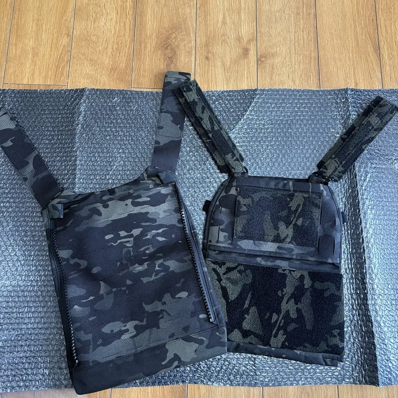 Detalle de los paneles laser-cut del chaleco FCPC V5