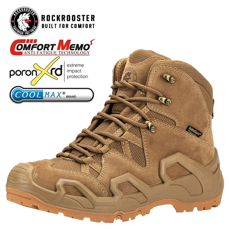 Rockrooster Botas Tácticas Impermeables Cuero Profesional - imagen 3