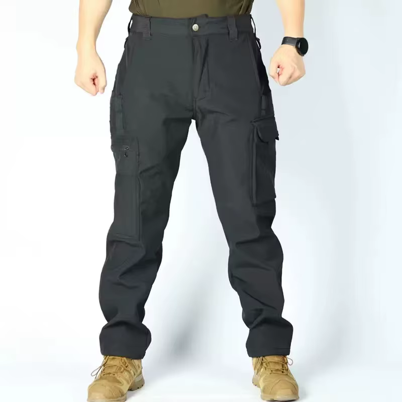 Pantalones cargo tácticos elásticos forro polar impermeables - imagen 2