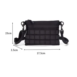 Bandolera táctica MOLLE de nailon 600D impermeable para aire libre