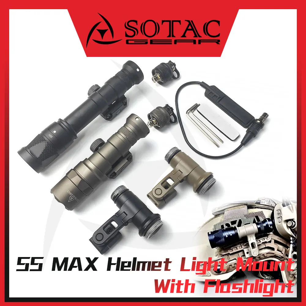 SOTAC GEAR Luz Casco SS MAX – Adaptador Montaje Táctica - imagen 2