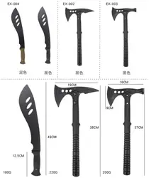 Cuchillo curvo de batalla TPR para exteriores, portátil resistente