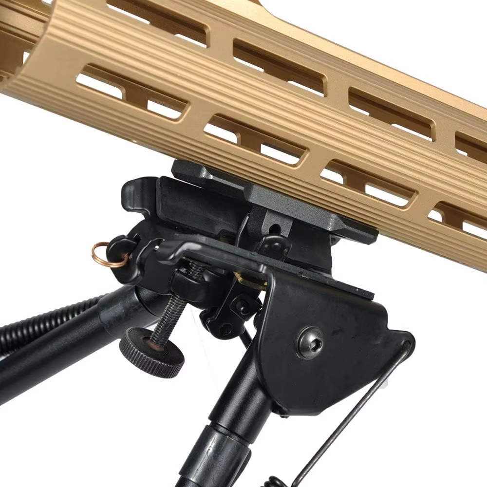 Adaptador M-LOK mejorado de montaje bajo compatible con aluminio negro - imagen 2