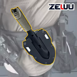 Pala táctica portátil de bolsillo para excavación y supervivencia