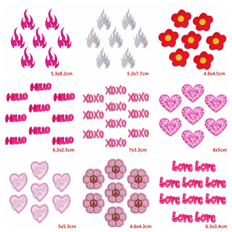 Parches termoadhesivos YK2 color rosa