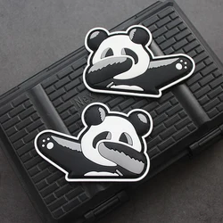 Parche PVC táctico brillo en la oscuridad para aventuras nocturnas