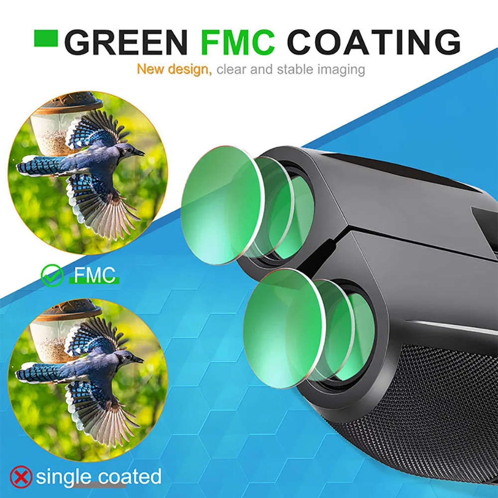 Binoculares 12x25 HD BAK4 FMC – Compactos para aves y caza - imagen 5